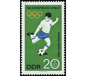 Summer Olympic Games, Mexico City  - Germany / German Democratic Republic 1968 - 20 Pfennig