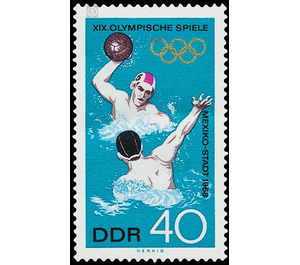 Summer Olympic Games, Mexico City  - Germany / German Democratic Republic 1968 - 40 Pfennig