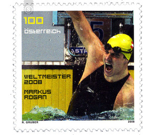 swimming  - Austria / II. Republic of Austria 2008 - 100 Euro Cent