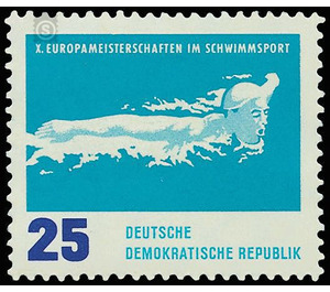 Swimming European Championships, Leipzig  - Germany / German Democratic Republic 1962 - 25 Pfennig