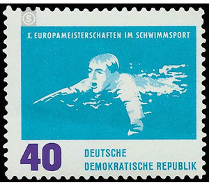 Swimming European Championships, Leipzig  - Germany / German Democratic Republic 1962 - 40 Pfennig