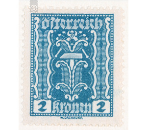 Symbolic representations  - Austria / Republic of German Austria / German-Austria 1922 - 2 Krone