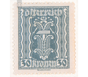 Symbolic representations  - Austria / Republic of German Austria / German-Austria 1922 - 30 Krone