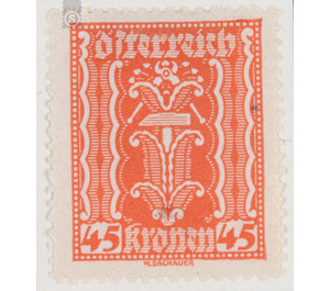 Symbolic representations  - Austria / Republic of German Austria / German-Austria 1922 - 45 Krone