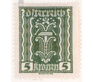 Symbolic representations  - Austria / Republic of German Austria / German-Austria 1922 - 5 Krone