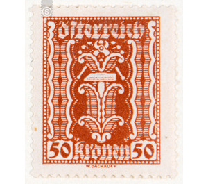 Symbolic representations  - Austria / Republic of German Austria / German-Austria 1922 - 50 Krone