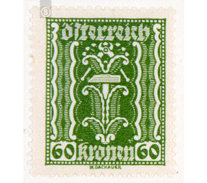 Symbolic representations  - Austria / Republic of German Austria / German-Austria 1922 - 60 Krone