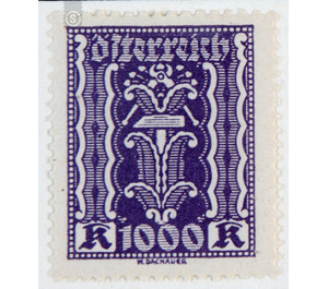 Symbolic representations  - Austria / Republic of German Austria / German-Austria 1923 - 1,000 Krone