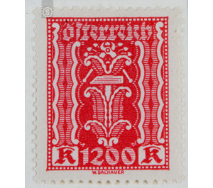 Symbolic representations  - Austria / Republic of German Austria / German-Austria 1923 - 1,200 Krone