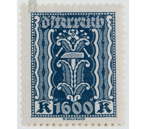 Symbolic representations  - Austria / Republic of German Austria / German-Austria 1923 - 1,600 Krone