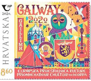 Symbolic View of Galway, Ireland - Croatia 2020 - 8.60