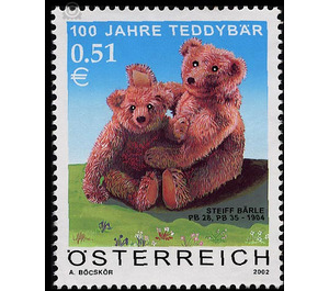 teddy bear  - Austria / II. Republic of Austria 2002 - 51 Euro Cent