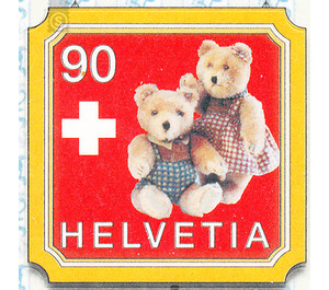 teddy bear  - Switzerland 2002 - 90 Rappen