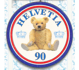 teddy bear  - Switzerland 2002 - 90 Rappen