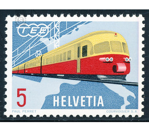 TEE trains  - Switzerland 1962 - 5 Rappen