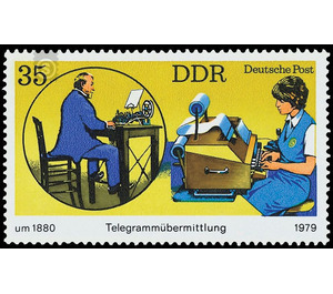 Telephone exchanges and telegrams earlier and today  - Germany / German Democratic Republic 1979 - 35 Pfennig