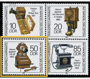 Telephone sets in the changing times  - Germany / German Democratic Republic 1989 - 50 Pfennig