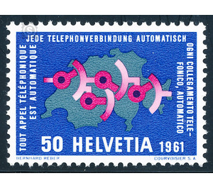 telephony  - Switzerland 1961 - 50 Rappen