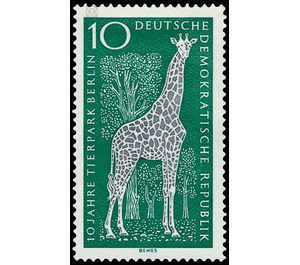 ten years ANIMAL PARK BERLIN  - Germany / German Democratic Republic 1965 - 10 Pfennig