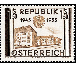 ten years  - Austria / II. Republic of Austria 1955 - 1.50 Shilling