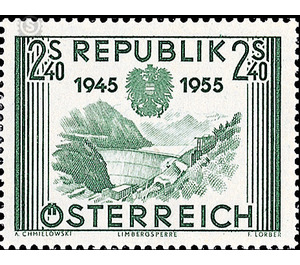 ten years  - Austria / II. Republic of Austria 1955 - 2.40 Shilling