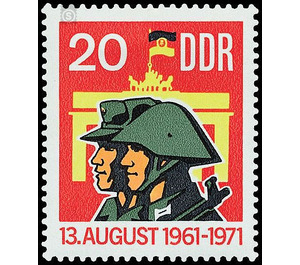 ten years Berlin wall  - Germany / German Democratic Republic 1971 - 20 Pfennig