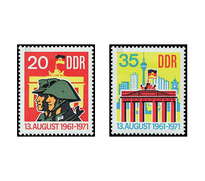 ten years  - Germany / German Democratic Republic 1971 Set