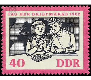 ten years of German television funk (DFF): Stamp Day  - Germany / German Democratic Republic 1962 - 40 Pfennig