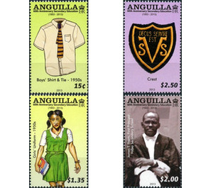 The 60th Anniversary of Secondary Education - Caribbean / Anguilla 2013 Set