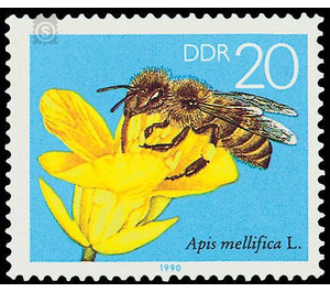 The bee  - Germany / German Democratic Republic 1990 - 20 Pfennig