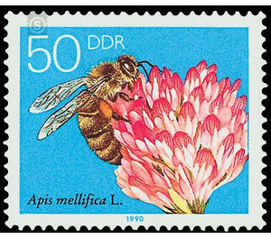 The bee  - Germany / German Democratic Republic 1990 - 50 Pfennig