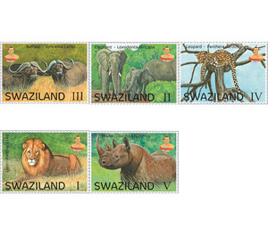 The Big Five Safari Animals - South Africa / Swaziland 2017 Set