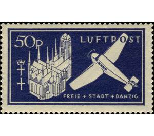 The church of Marie and aircraft of Junkers W33 - Poland / Free City of Danzig 1937 - 50