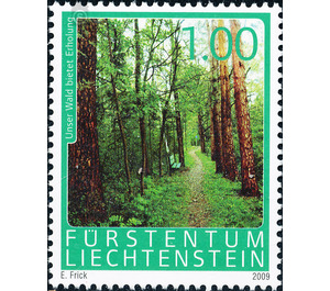 The forest  - Liechtenstein 2009 - 100 Rappen