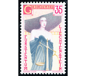 The four cardinal virtues  - Liechtenstein 1985 - 35 Rappen