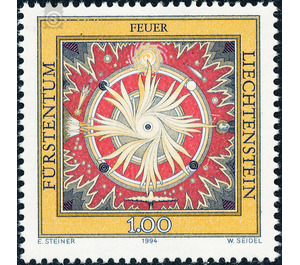 The four elements  - Liechtenstein 1994 - 100 Rappen