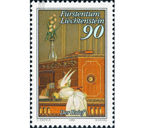 The letter  - Liechtenstein 1988 - 90 Rappen