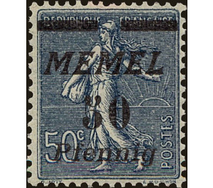 The Seederess, italic overprint Memel - Germany / Old German States / Memel Territory 1922 - 50