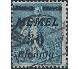 The Seederess, italic overprint Memel - Germany / Old German States / Memel Territory 1922 - 50