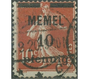 The Seederess, overprint Memel - Germany / Old German States / Memel Territory 1920 - 10