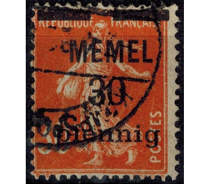 The Seederess, overprint Memel - Germany / Old German States / Memel Territory 1920 - 30