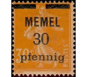 The Seederess, overprint Memel - Germany / Old German States / Memel Territory 1920 - 30