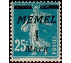 The Seederess, overprint Memel - Germany / Old German States / Memel Territory 1922 - 1