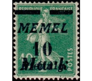 The Seederess, overprint Memel - Germany / Old German States / Memel Territory 1922 - 10