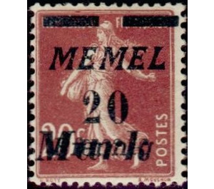 The Seederess, overprint Memel - Germany / Old German States / Memel Territory 1922 - 20