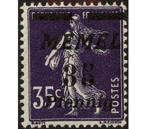 The Seederess, overprint Memel - Germany / Old German States / Memel Territory 1922 - 35