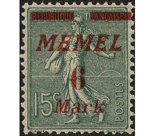 The Seederess, overprint Memel - Germany / Old German States / Memel Territory 1922 - 6