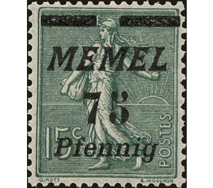 The Seederess, overprint Memel - Germany / Old German States / Memel Territory 1922 - 75