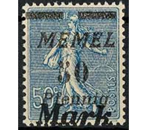 The Seederess, overprint Memel - Germany / Old German States / Memel Territory 1923 - 50