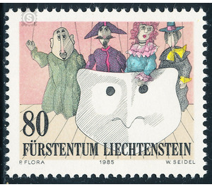 theatre  - Liechtenstein 1985 - 80 Rappen